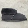 топли пантофи за зимата - дамски | Milvena | Милвена - Български кожени изделия от агнешка кожа уникални дамски пантофи със сив пух