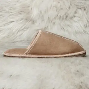 бежов пантоф от агнешка кожа