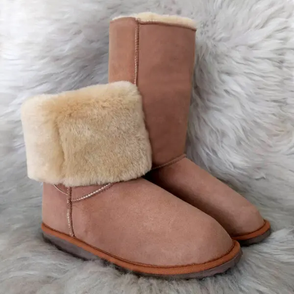 кафяви ботуши от овча кожа, ботуши от агнешка кожа | Milvena | Милвена - Български кожени изделия от агнешка кожа кафяви ботуши от агнешка кожа