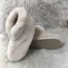 Висококачествени дамски пантофи 3900 цвят хъни | Milvena | Милвена - Български кожени изделия от агнешка кожа Дамски пантофи модел 3900 цвят хъни