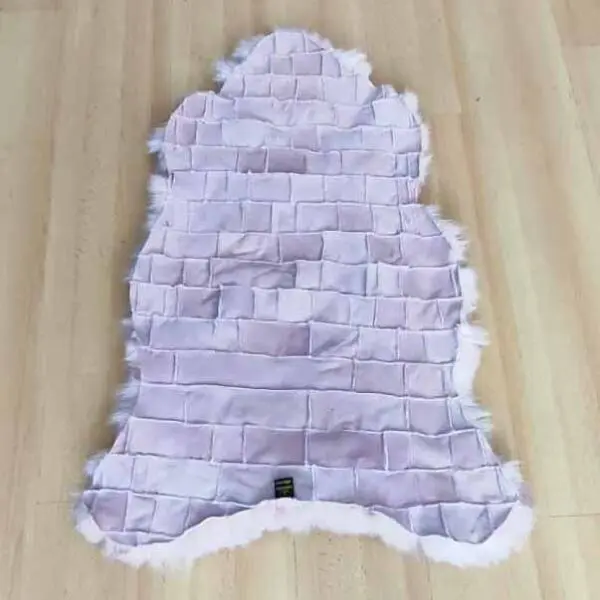 Агнешка кожа от парчета светло розова