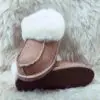 Изключително удобни дамски пантофи от агнешка кожа | Milvena | Милвена - Български кожени изделия от агнешка кожа Дамски пантофи модел 3472 светло кафяви