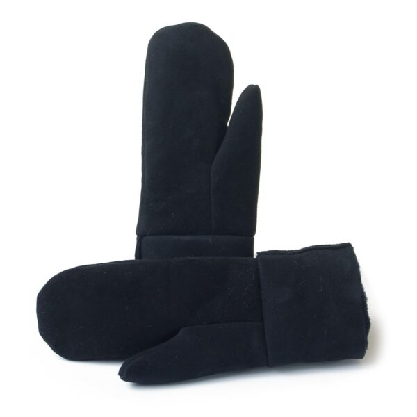 черни кожени ръкавици от агнешка кожа | Milvena | Милвена - Български кожени изделия от агнешка кожа кожени ръкавици от агнешка кожа