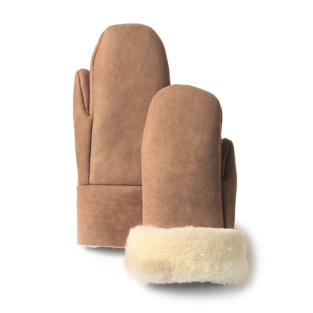 бежави ръкавици от агнешка кожа