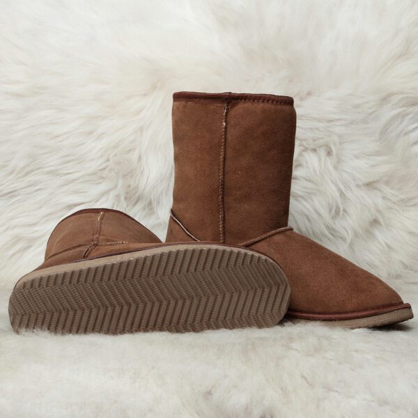 кожени боти милвена от агнешка кожа | Milvena | Милвена - Български кожени изделия от агнешка кожа кафяви кожени боти милвена