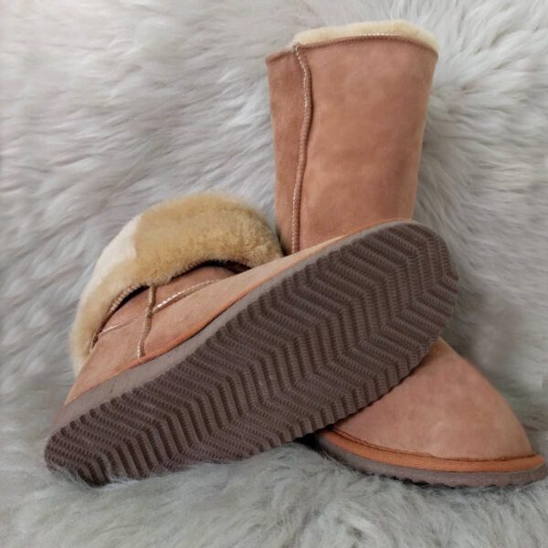 ботуши от агнешка кожа от милвена, кожени ботуши от овча кожа | Milvena | Милвена - Български кожени изделия от агнешка кожа кафяви кожени ботуши от агнешка кожа