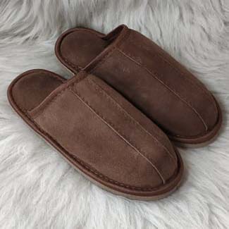 детски чехли тъмнокафяви