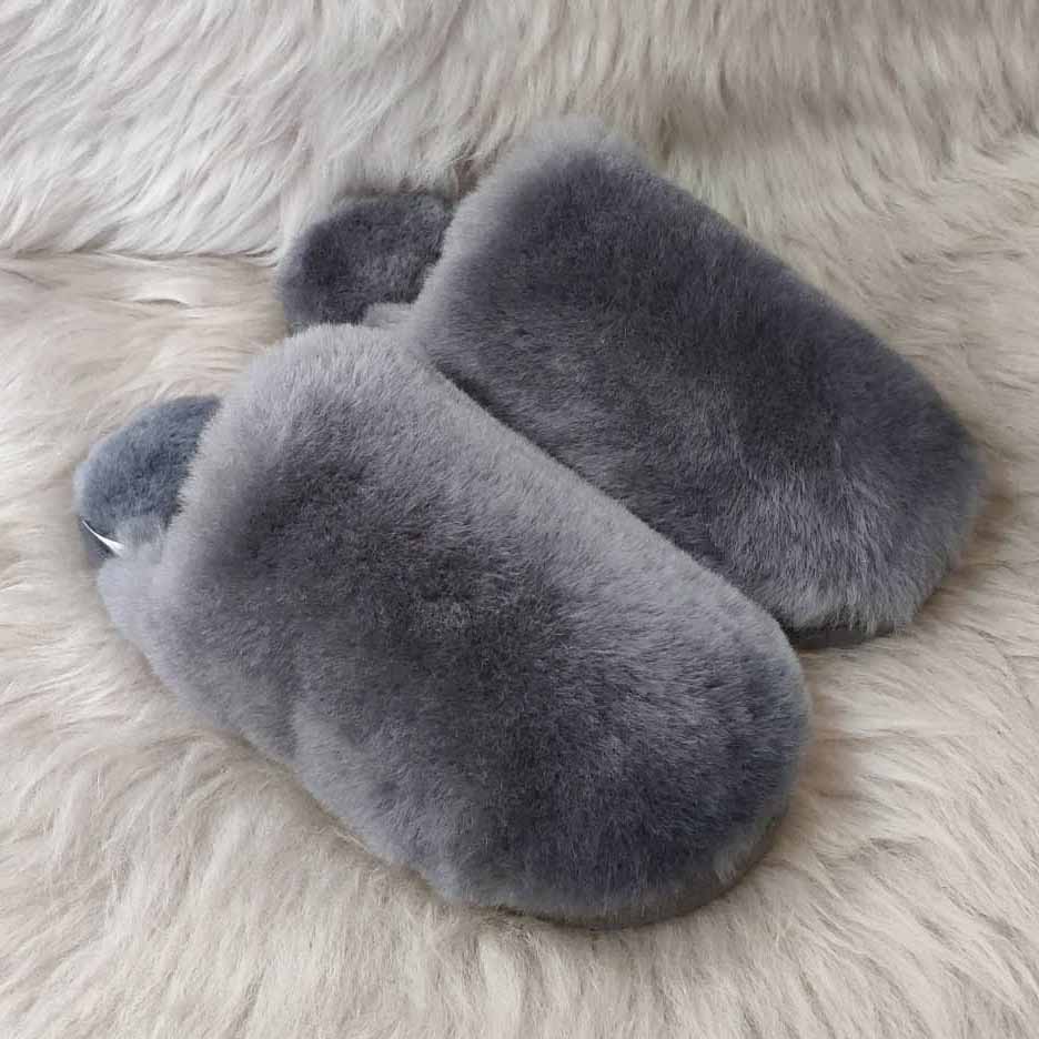 Дамски чехли модел 3911 сиви