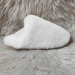 Изберете качествени дамски чехли от естествени материали от агнешка кожа | Milvena | Милвена - Български кожени изделия от агнешка кожа Дамски чехли модел 3911 бели