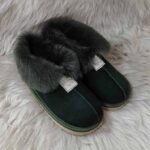 Детски пантофи модел 2650 тъмно зелени