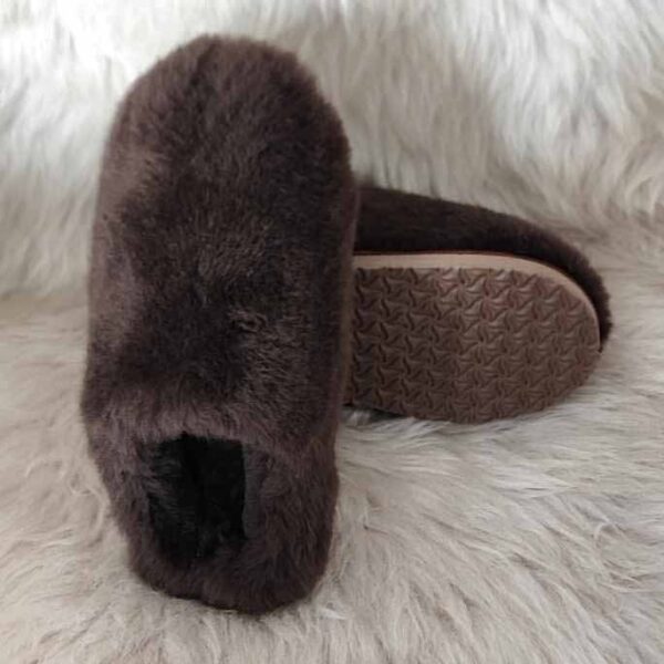 Качествени дамски полупантофи - българско производство | Milvena | Милвена - Български кожени изделия от агнешка кожа Дамски полупантофи модел 3909 тъмно кафяви