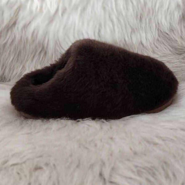 Закупете дамски полупантофи от агнешка кожа | Milvena | Милвена - Български кожени изделия от агнешка кожа Дамски полупантофи модел 3909 тъмно кафяви